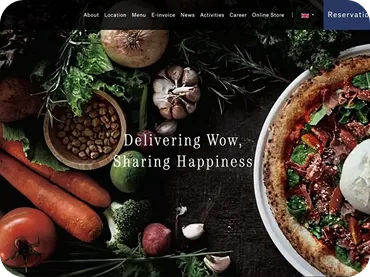 Pizza 4P's リブランディング - Webサイト・メニューデザイン制作実績